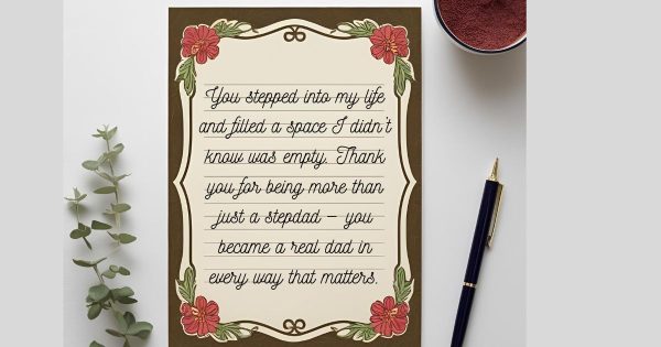 Heartfelt Thank You Messages for a Stepdad