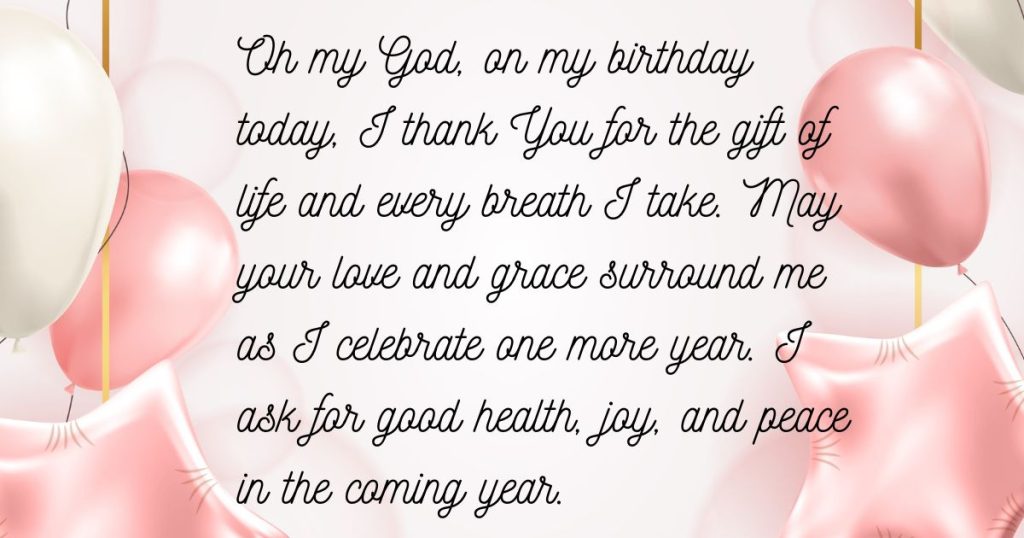 50 touching birthday prayers for myself