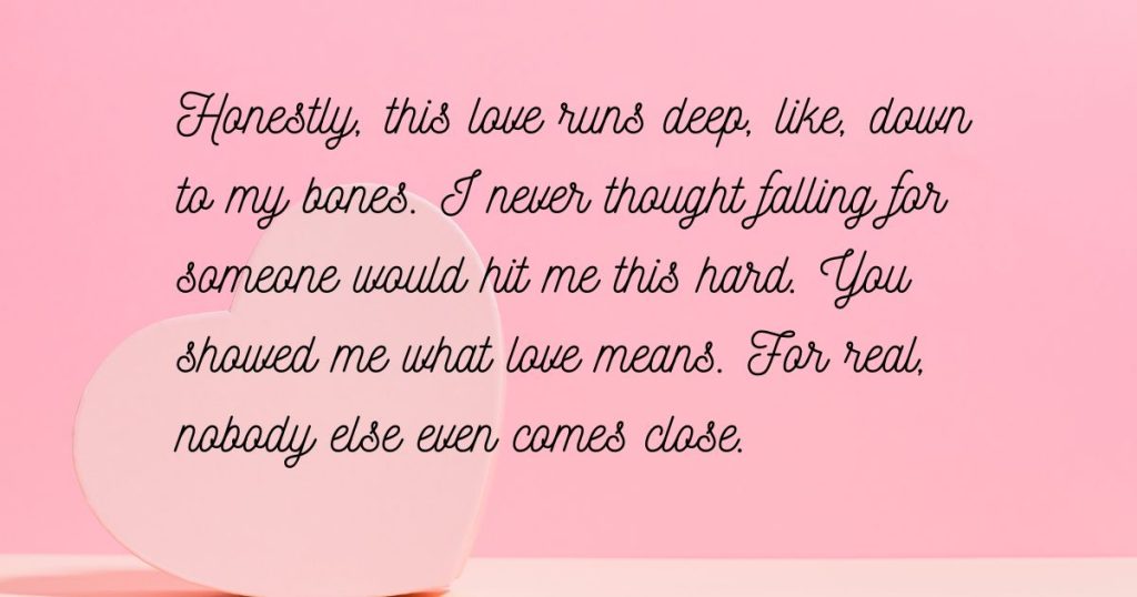 Deep Love Messages for Him from the Soul