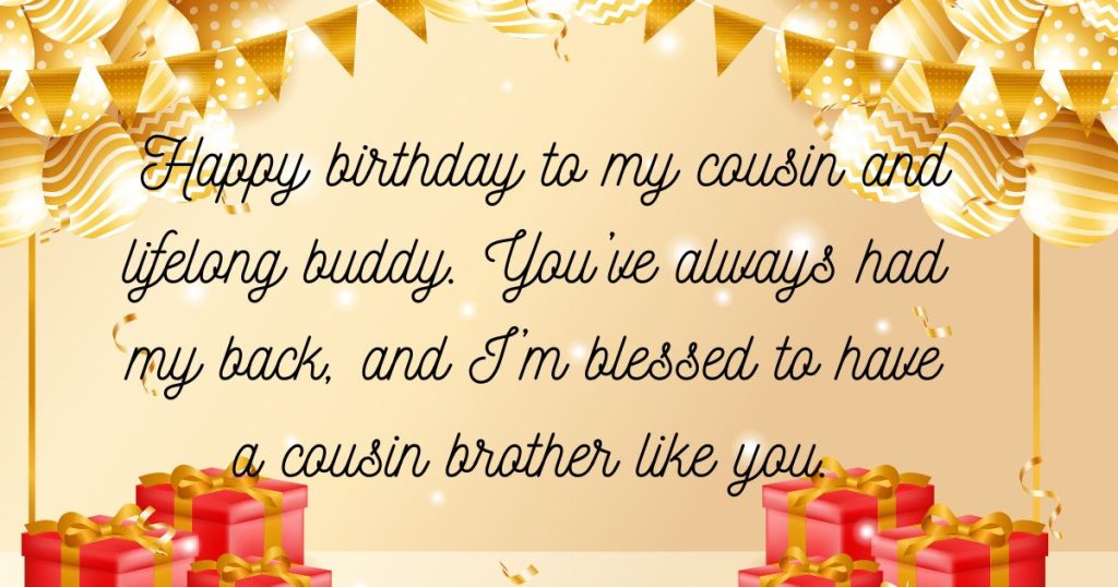 Heartwarming Birthday Wishes for My Male Cousin