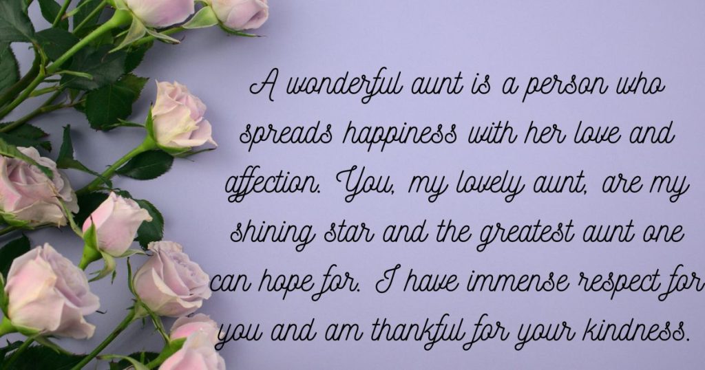 Sweet and Loving Messages to Show Your Aunt You Care