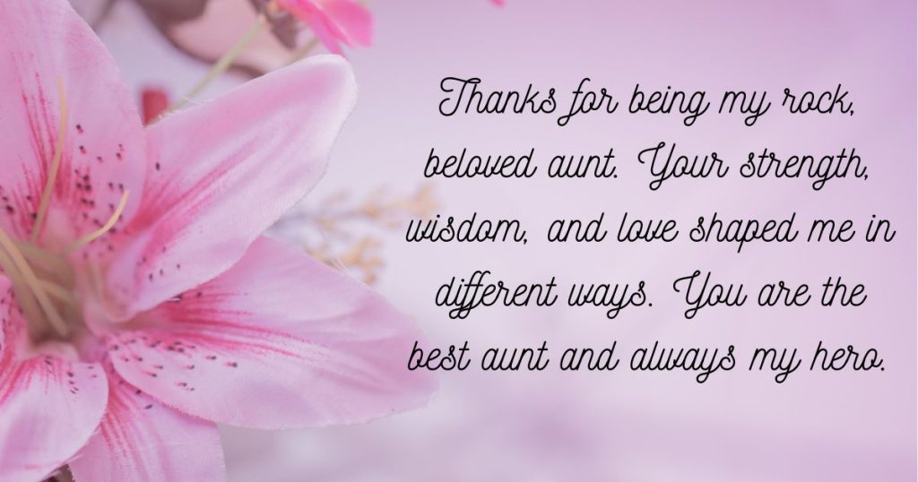 Thank You Messages to Appreciate Your Wonderful Aunt