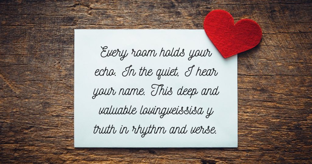 Deep and Meaningful Love Poems for Him