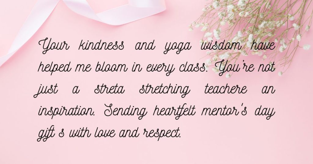 Heartfelt Teachers Day Messages for My Yoga Instructor