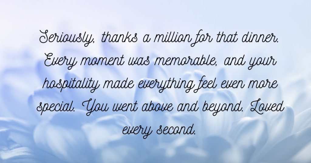 Sweet Appreciation Messages for Your Amazing Hospitality