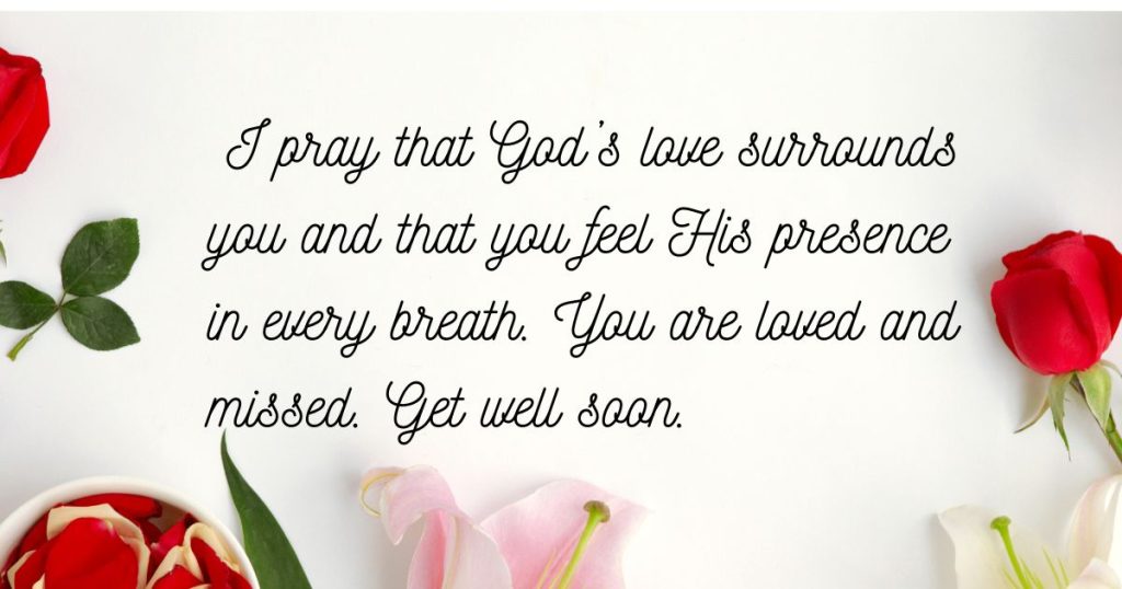 Heartfelt speedy recovery prayer for loved ones
