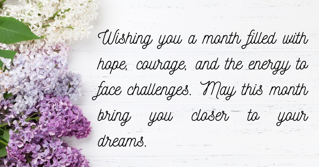 New Month Wishes for Long-Distance