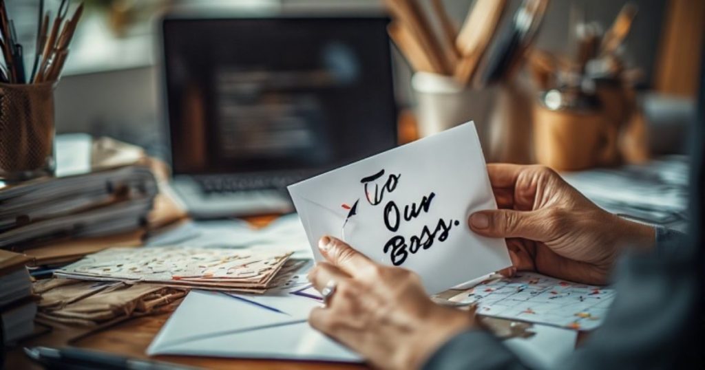 Employee Sending a Birthday Card to Their Boss