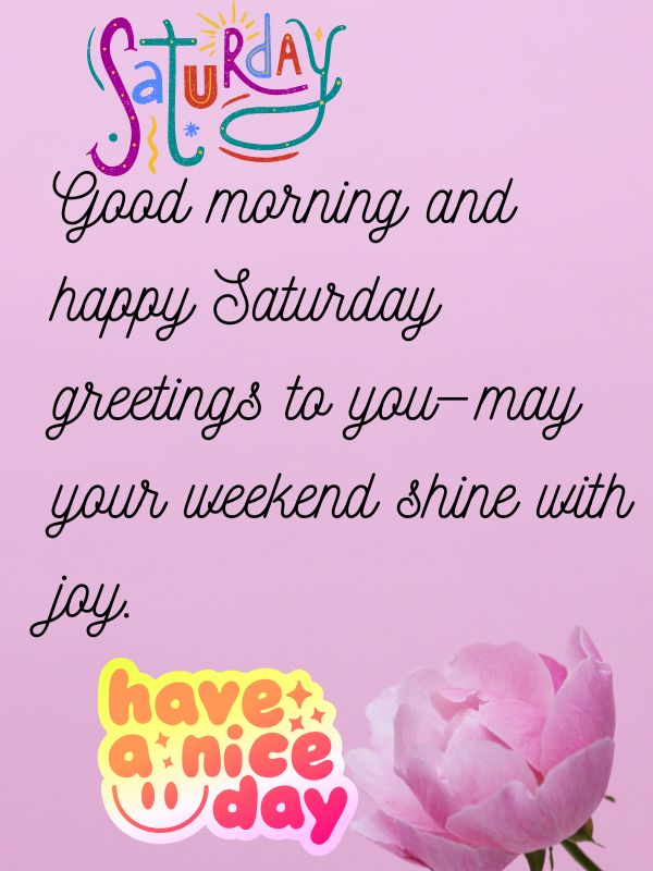 Saturday Blessings