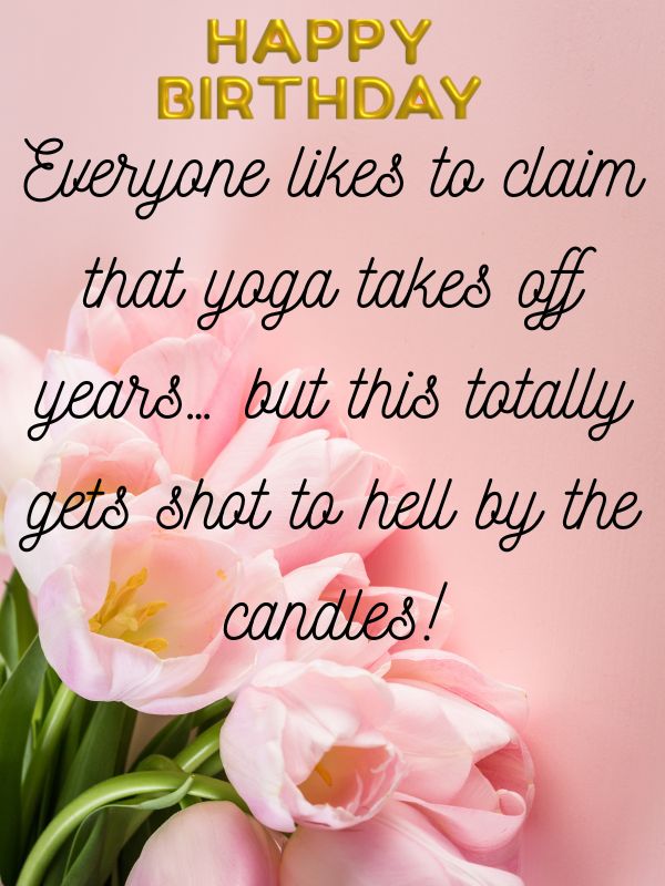 Funny Yoga Birthday Wishes