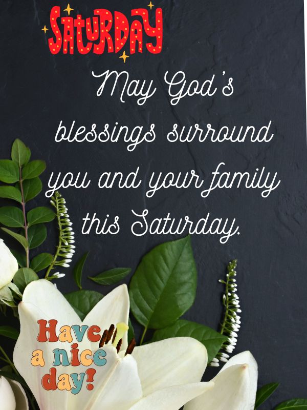 Saturday Blessings